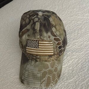 Kryptek Camouflage American Flag Cap
